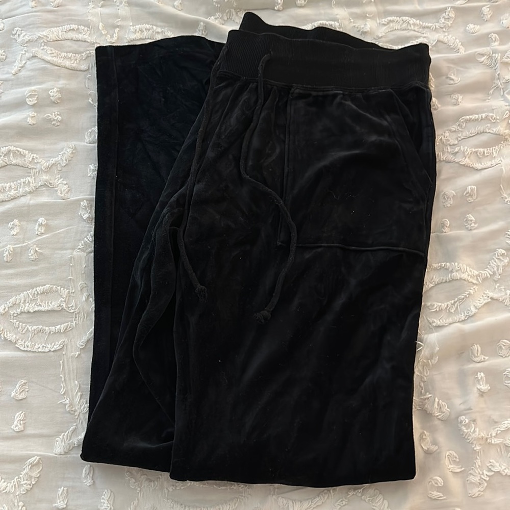 Velour track pants